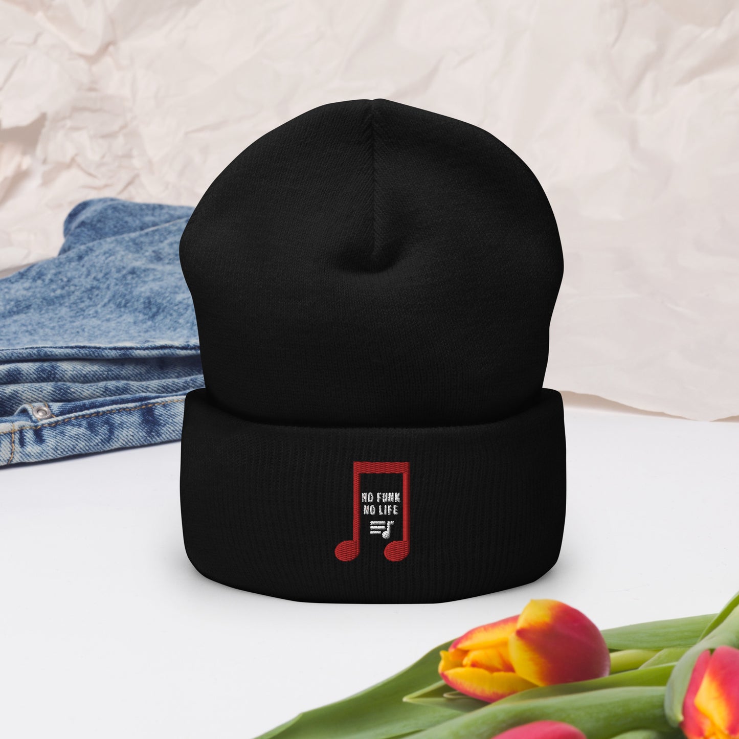 No Funk No Life-Cuffed Beanie
